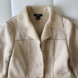 Karen Kane Tan Teddy Jacket